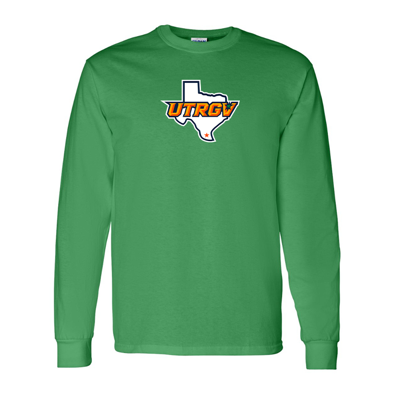 Men's UTRGV Vaqueros Gildan Heavy Cotton Long Sleeve T-Shirt